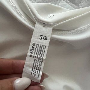 Lululemon high neck long sleeve white shirt
